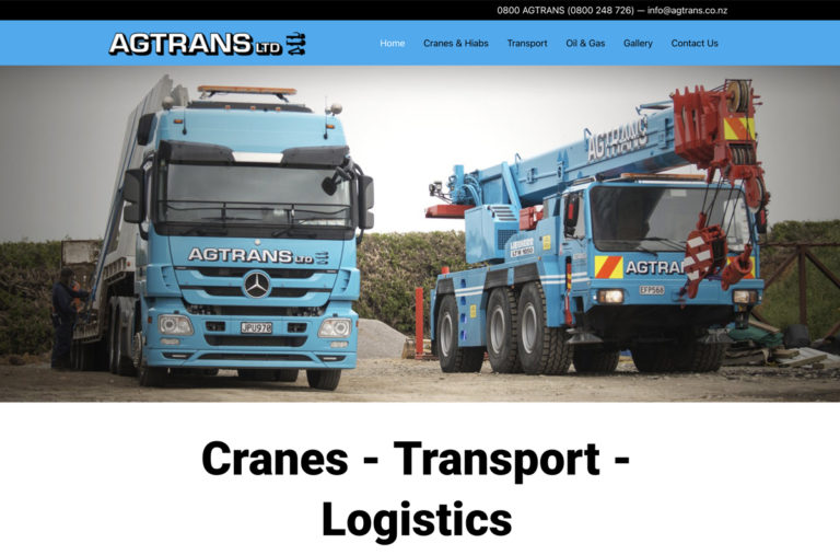 AgTrans website design